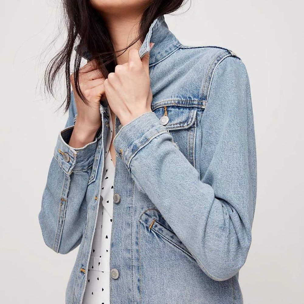 Aritzia Sunday Best Talisa Jean Jacket Size L